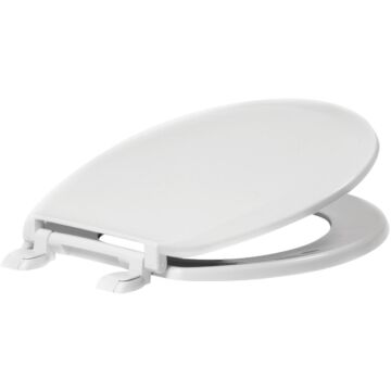 Centoco Elongated Closed Front White Plastic Standard Toilet Seat