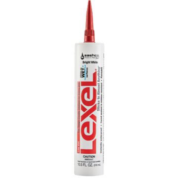 Sashco Lexel 10.5 Oz. Caulk Polymer Sealant, Bright White