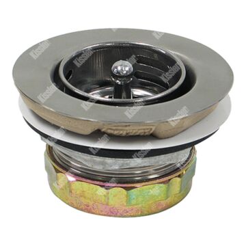 Kissler 1/2 in SS Chrome Small Basket Strainer Assembly