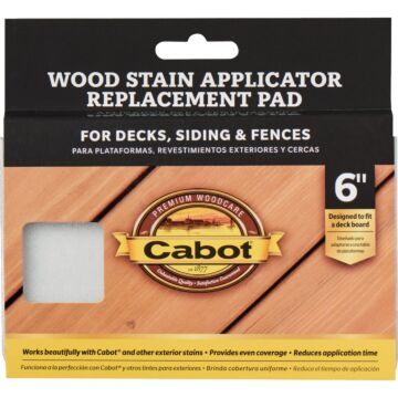 Cabot Wood Stain Applicator Replacement Pad - 6 in.