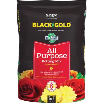 Black Gold 1 Cu. Ft. 27 Lb. All Purpose Potting Soil Mix