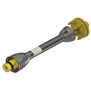 Weasler AB4 Series Profile PTO Drive Shaft With A 1 3/8-6 Spline Spring-lok Tractor Connection And 8000 Inch-pound Friction Clutch Yoke With 1 3/8-6 Spline Clamp Implement Connection