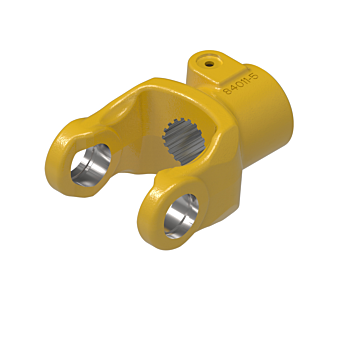 AB4,AW21 series yoke with 1 3/8-21 spline bore and quick disconnect connection