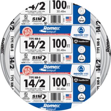 Romex 100 ft 14/2 NM-B Electrical Wire