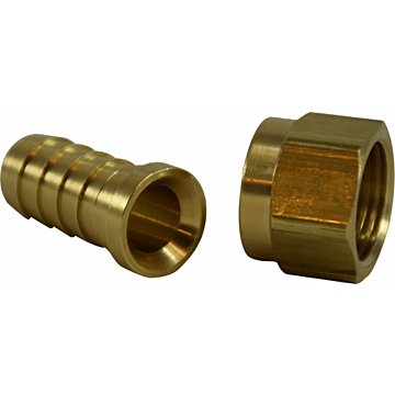 Midland Industries 1/4 X 1/4 HOSE BARB X FEM 45/37 FLARE SWIVEL
