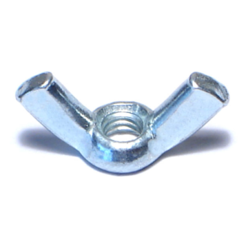 Wing Nut Zinc, 4mm-.7