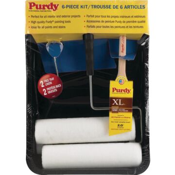 Purdy XL Woven Roller & Tray Set (6pc) 9 in. 3/8 in. Nap