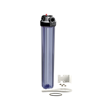 Boshart Industries 
20 in. Clear Slim Filter Housing Kit 3/4" NPT C/W Bracket & Wrench