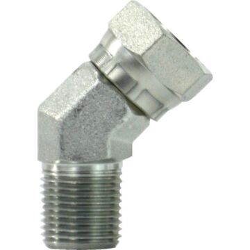 Pipe to Pipe Swivel Elbow 45° MPT X FPT