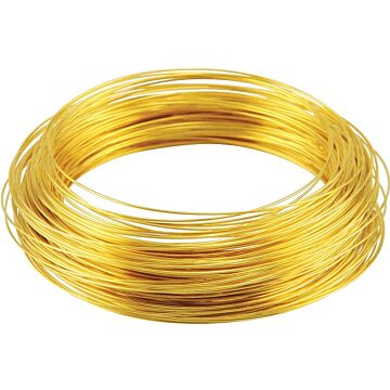 HILLMAN 50151 Utility Wire, 50 ft L, 20 Gauge, Brass