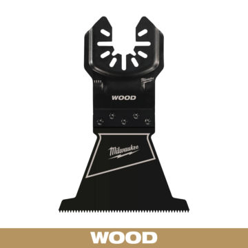 Milwaukee 2-1/2” High Carbon Steel Wood Universal Fit Oscillating Multi-Tool Blade (1 PK)