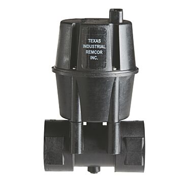 Texas Industrial Remcor 1 in FNPT Size Glass Filled Nylon Housing, Viton Diaphragm/Seat/Seals 15-100 gpm Pressure Regulator