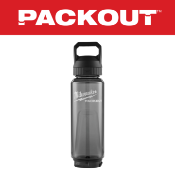 MIlwaukee PACKOUT™ Bottle w/ Chug Lid (Black) 34 oz