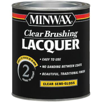 Minwax Brushing Lacquer (Clear Semi-Gloss) 1 qt