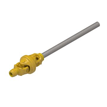 Weasler 6-80 series CV wide angle universal joint and shaft with 1 3/8-21 spline, auto-lok connection and 1 11/16-20 spline, telescoping connection