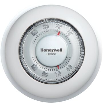 Honeywell Home Heat Only Off White Round Wall Thermostat