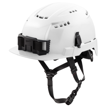 Milwaukee BOLT™ White Front Brim Vented Safety Helmet (USA) - Type 2, Class C