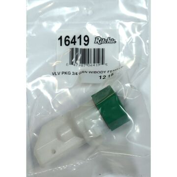 Ritchie 3/4 in Size Green 7 in Valve Package