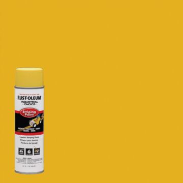 Rust-Oleum Industrial Choice S1600 System Inverted Striping Paint (Yellow) 18 oz