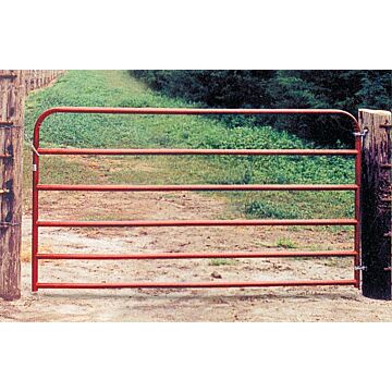 Behlen Country 40130061 Utility Gate, 50 in W Gate, 70 in H Gate, 20 ga Frame Tube/Channel, Red