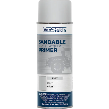 Van Sickle Sandable Acrylic Lacquer Primer Spray (Flat - Gray) 12 oz