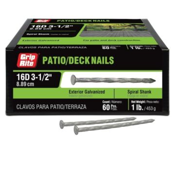 Grip-Rite® 16D 3-1/2 in Flat Patio/Deck Nail