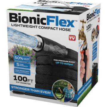 Bionic Force 3/4 In. x 100 Ft. Garden Hose With Aluminum Fittings