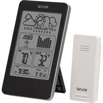 Taylor Indoor/Outdoor Digital Barometer with Thermometer and Wireless Remote