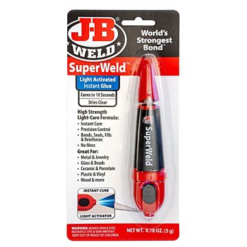 J-B WELD J-B Weld 33301 Instant Adhesive, Liquid, Clear, 5 g