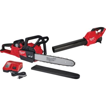 Milwaukee M18 Fuel 16 In. 18V Cordless Chainsaw & Blower Kit