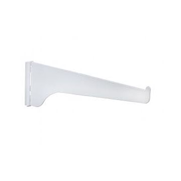 Single Track Shelf Bracket (White) 14 in.