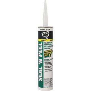 DAP SEAL 'N PEEL Removable Weather Stripping Sealant (Clear) 10.1 oz