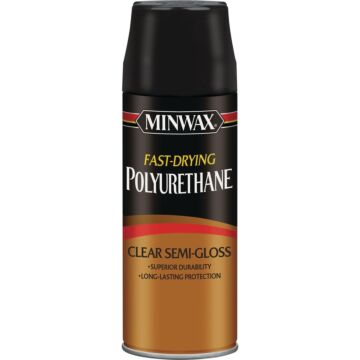 Minwax Semi-Gloss Clear Spray Polyurethane, 11.5 Oz.