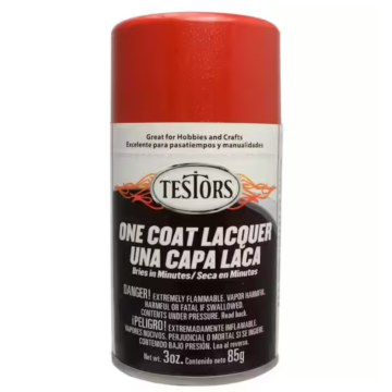 Rustoleum Testors Lacquer Spray Paint (Gloss - Revving Red) 3 oz