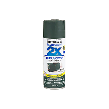 Painter's Touch® 2X Ultra Cover® Spray Paint - 2X Ultra Cover Satin Spray - 12 oz. Spray - Satin Hunt Club Green