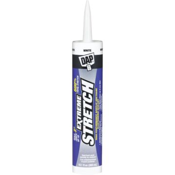 DAP Extreme Stretch Acrylic Urethane Premium Elastomeric Sealant (White) 10.1 oz