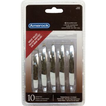 Amerock Arc 3 In. Polished Chrome Cabinet Drawer Pull (10-Pack)
