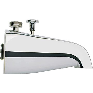 Plumb Pak PP825-32 Bathtub Spout with Diverter, 3/4 in Connection, IPS, Chrome Plated, For: 1/2 in or 3/4 in Pipe