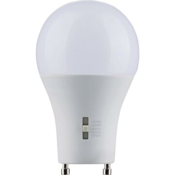 Satco 75W Equivalent 5CCT-Selectable A19 GU24 Base Dimmable Traditional LED Light Bulb