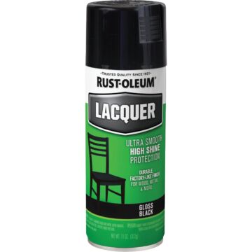 Rust-Oleum Specialty Lacquer Spray (Gloss - Black) 11 oz