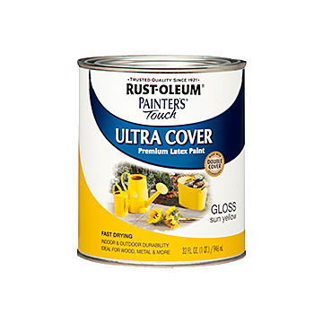 Rustoleum Painter's® Touch Ultra Cover Multi-Purpose Brush-On (Gloss - Sun Yellow) 1 qt