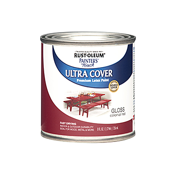 Rust-Oleum Painter's® Touch Ultra Cover - Multi-Purpose Brush-On - Half-Pint - Gloss Colonial Red