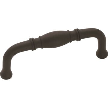 Amerock Granby 3 In. Flat Black Center-to-Center Pull