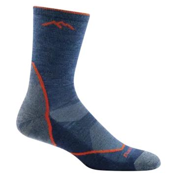 Men's Light Micro Crew Hiking Sock (Denim)