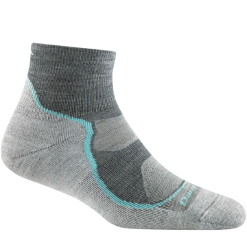 Women's Light Hiker Quarter Lightweight Hiking Socks (Slate)