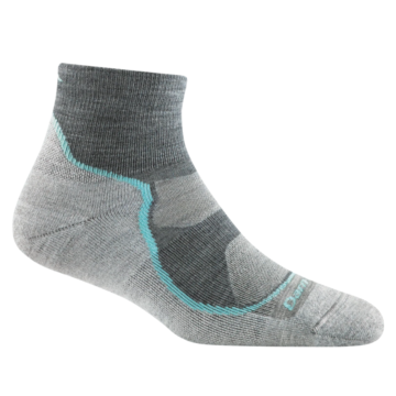 Women's Light Hiker Quarter Lightweight Hiking Socks (Slate)