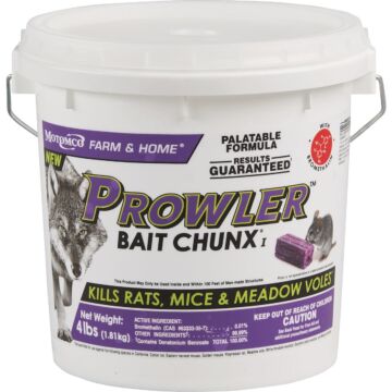 Prowler 4 Lb. Rats, Mice, & Meadow Voles Bait Chunx