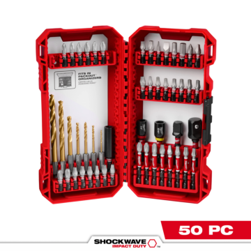 Milwaukee 50PC SHOCKWAVE™ Impact Duty Drill & Drive Set – 50PC
