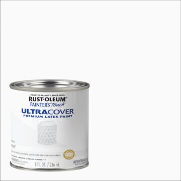 Rustoleum Painter's® Touch Ultra Cover Multi-Purpose Brush-On (Flat - White) 1/2 pt