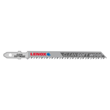 Lenox LENOX T-Shank Clean Wood Cutting Jig Saw Blade, 4" X 5/16" 10 Tpi, 5 Pack